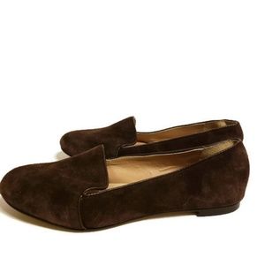 Lands' End Women's Brown Suede Flats 7